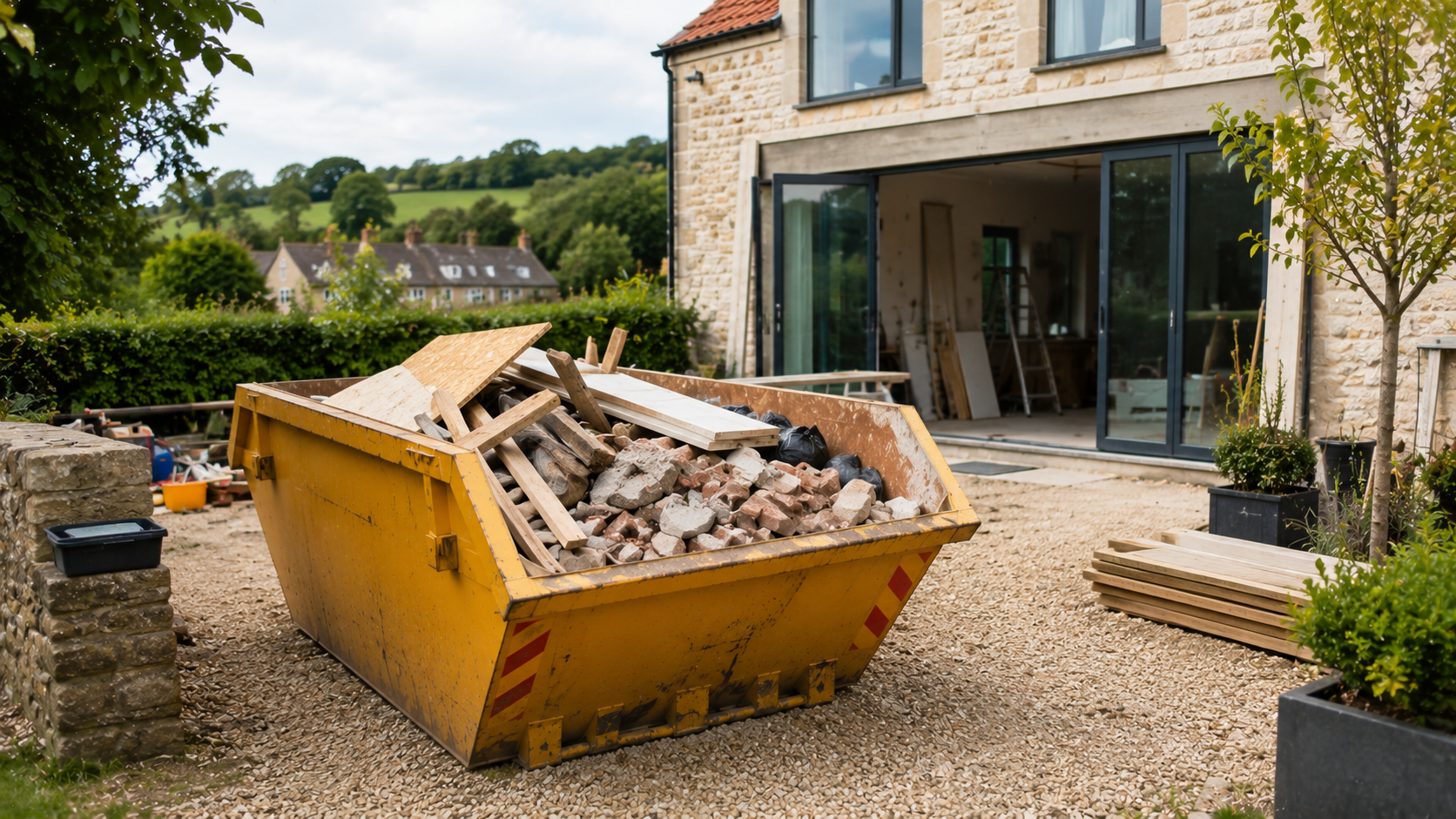 Skip Hire Somerset waste management solution for renovation and construction projects.