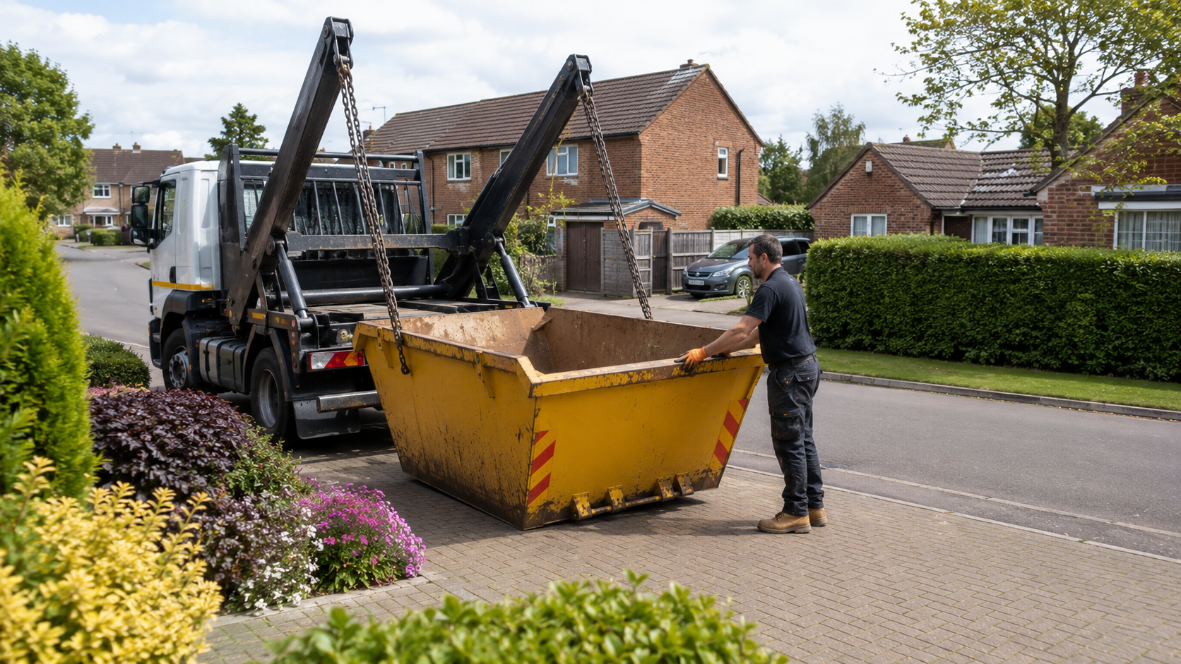 Skip hire in West Sussex delivery service providing convenient skip placement and waste collection for local projects.