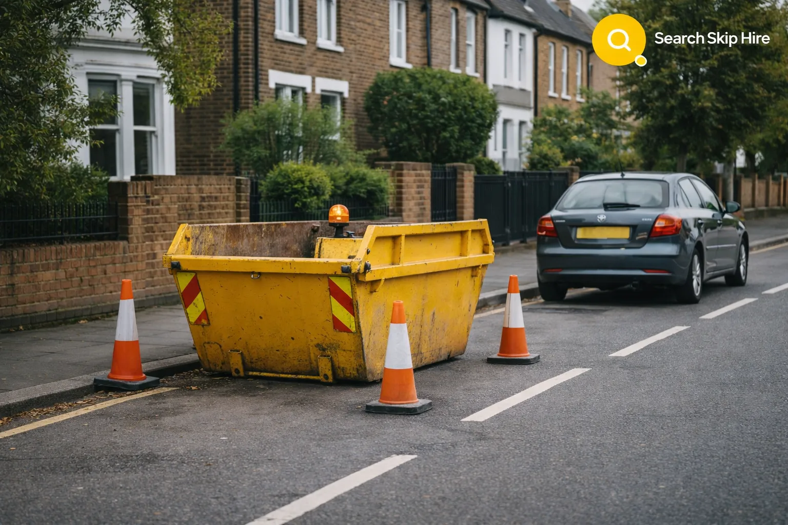 Skip on Road Rules Explained in the UK