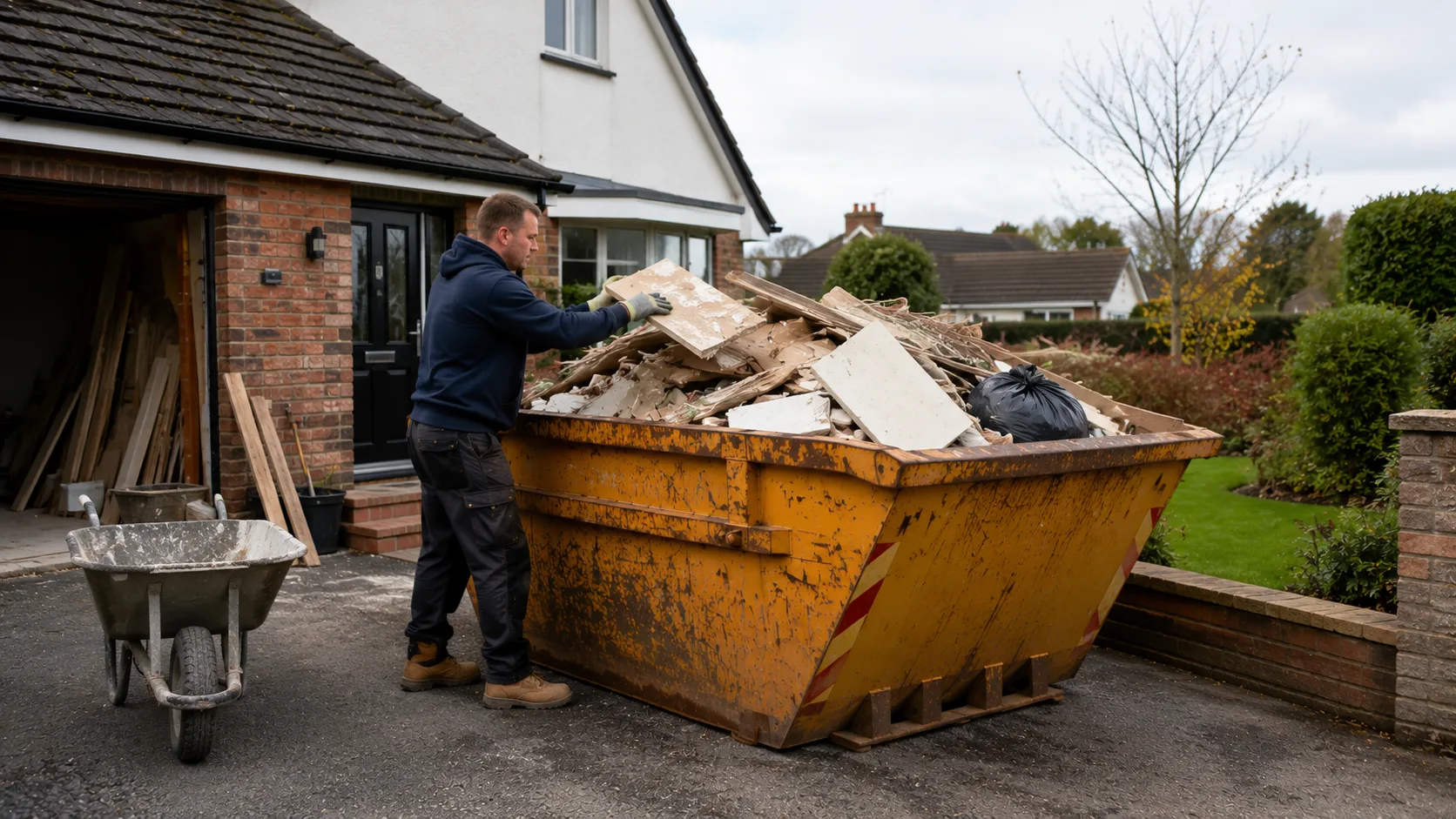 Skip hire Dyfed for renovation projects with builders skip and construction waste collection.